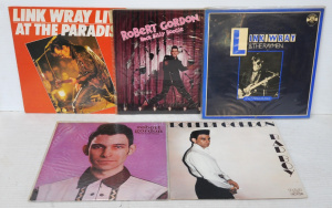 Lot 239 - 4 x vintage Link Wray & Robert Gordon Vinyl Lp Records - Link Wray
