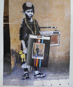 Lot 259 - Unframed set of 9 x colour prints to fit together as 1 - Ghetto Blaste