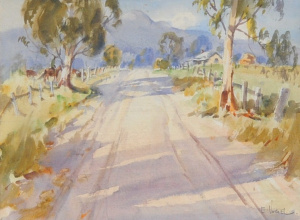 Lot 260 - Ernest Vogel (1909 - 1993) Framed Watercolour - The Road Home - signed