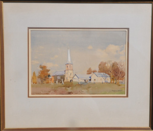 Lot 262 - Harold Brocklebank Herbert (1891 - 1945) Large framed Watercolour &