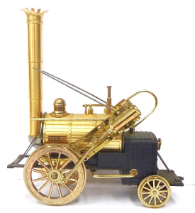 Lot 274 - Vintage Novelty Am Radio shaped like Stephensons Rocket Steam Train -