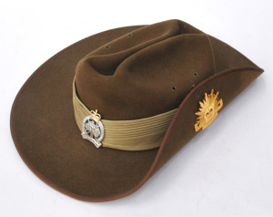 Lot 283 - Genuine Akubra Australian Military Slouch Hat w Australian Army Legal