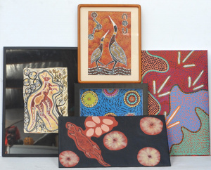 Lot 286 - Group - Framed & Unframed Aboriginal Paintings & Screenprints