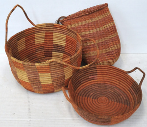 Lot 287 - 3 x Vintage Australian Aboriginal Hand Woven bags