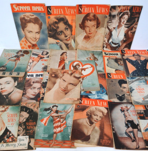 Lot 319 - Lot of Vintage 1950s New Screen News Magazine - Approx 22 Magazines