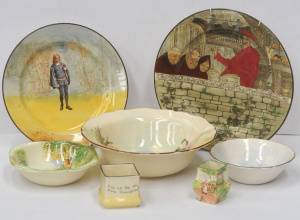 Lot 335 - Group Royal Doulton Series ware inc Small Vases Sir Roger De Coverley