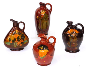 Lot 345 - 4 x Vintage Royal Doulton Dewars Whisky decanters inc The Watchman, T