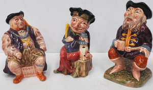 Lot 388 - 3 x Vintage Melba Ware Toby Jugs inc Henry VIII 19cm H , The Tale Tell