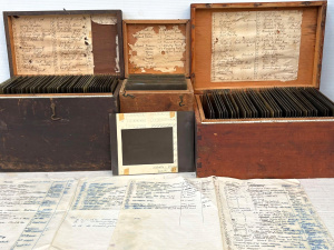 Lot 404 - 3 x wooden boxes large qty c1880+ Australian glass plate negatives - s Lot 404 - 3 x wooden boxes large qty c1880+ Australian glass plate negatives - s