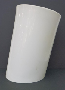 Lot 201 - 1970s Italian Danese Milano angled Wastepaper Basket designed by Itali