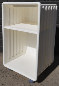 Lot 202 - Vintage 2002 IKEA DIDRIK White Trolley Side Table - Approx 60cm H