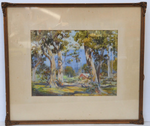 Lot 222 - Alfred L Sutton (Active c1930s) Large Gilt framed Watercolour & Go