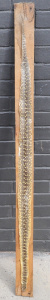Lot 257 - Vintage Stretched Python Snake Skin on Wooden board - Approx 155cm