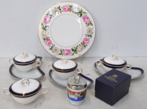 Lot 278 - Group lot of Royal Worcester inc Boxed Scottie Dogs Egg Coddler, c1910