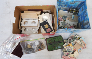 Lot 291 - 2 x small boxes - Heaps Vintage Stamps & Coins - Australian Coloni