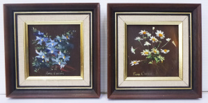 Lot 297 - Roma Carter (Active c1970 - 90s) Pair Small framed Australian Wildflow Lot 297 - Roma Carter (Active c1970 - 90s) Pair Small framed Australian Wildflow
