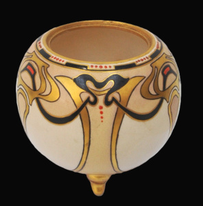 Lot 382 - Margaret Ethel Tompkins (1874 - 1961) Hand painted Blank porcelain Foo