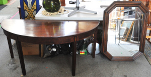Lot 14 - 2 pces inc Vintage Sheraton Style Mahagony Console Table & Wooden F
