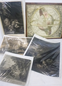 Lot 27 - Group lot of framed & mounted 18th - 19th Century Engravings inc, H