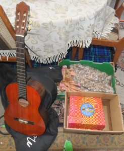 Lot 47 - Mixed Lot incl Yamaha Classical Guitar w Soft Case, Hanging Plush Koala Lot 47 - Mixed Lot incl Yamaha Classical Guitar w Soft Case, Hanging Plush Koala