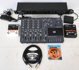 Lot 84 - Lot of Modern Audio Equipment incl Tascam Portastudio 414 Multitrack Ca