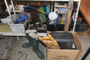 Lot 86 - Large Group Lot of Mostly Tools & Hardware incl Paint Sprayers, Ele