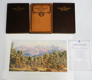 Lot 127 - Group lot inc Eugene Von Guerard Lithograph - Mount Kosciusko from the