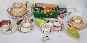 Lot 143 - Mixed Lot incl English China & Kids Toys incl Tuscan Cake Plate, F