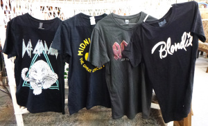 Lot 209 - 4 x vintage style Band Shirts - Def Leppard, Blondie, ACDC + Midnight