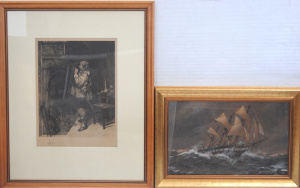 Lot 252 - 2 x framed Pictures - Paul-Adolphe Rajon (1843 - 1888) Framed Etching