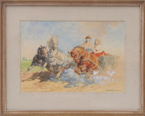 Lot 254 - Egon Wallburg (Hungarian 1911 - 2004) Framed Watercolour & Gouache