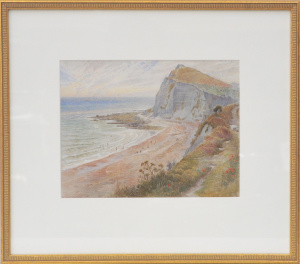 Lot 255 - Artist Unknown (British 20th C) Gilt framed Watercolour - Shakespeare