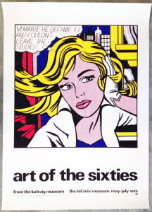 Lot 270 - Large Unframed Roy Lichenstein Screen-printed Exhibition Poster from A Lot 270 - Large Unframed Roy Lichenstein Screen-printed Exhibition Poster from A