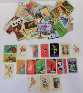 Lot 281 - Group lot vintage Swap Cards inc Art Deco, Glamour Girls, Ducks, Birds