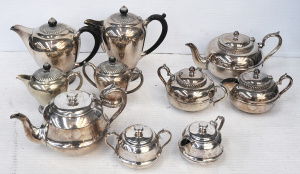 Lot 289 - 3 x Vintage EPNS Coffee & Tea Sets incl Sheffield, Lustre & Pa