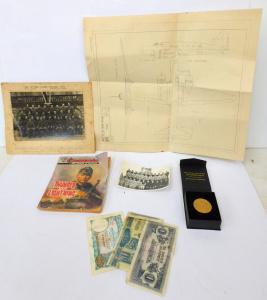 Lot 308 - Group lot vintage Military Ephemera & other Items - Japanese Occup