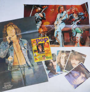 Lot 317 - Small Lot of Vintage Music Ephemera incl Set of The Beatles White Albu