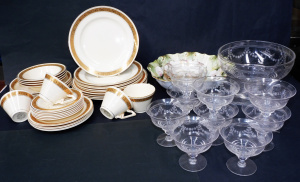 Lot 321 - Group lot of Quality Crystal & China inc Stuart Crystal Etched sno