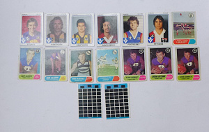 Lot 360 - Mixed lot - Vintage Scanlens Footy Cards - 2 x 1981 VFL Footy Fun Game