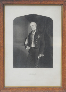 Lot 371 - Vintage Framed Photo Engraving of Arthur Wellesley, The First Duke of