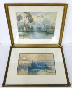 Lot 8 - 2 x Framed Vintage Australian Watercolours - Nora Wilkie (1874 - 1950) '