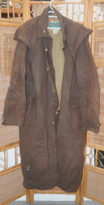 Lot 19 - Vintage Mountain Mac Mens Oilskin Coat Size XXXL w Zip In Australian La