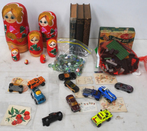Lot 76 - Lot of Kids Toys & Other incl Assorted Marbles, Boxed Icing Set, As