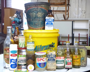 Lot 111 - Group Lot Vintage Tins, Jars, Packaging, etc