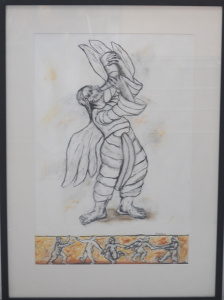 Lot 128 - Max Hurley (1938 - 2019) Large framed Charcoal & Pastel - Theatre Lot 128 - Max Hurley (1938 - 2019) Large framed Charcoal & Pastel - Theatre