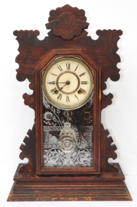 Lot 135 - c1900 Ansonia American made Cottage clock - working with key