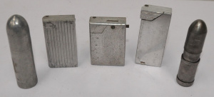 Lot 183 - Group lot - c1940s Aluminium Fuel Cigarette Lighters - all Unbranded,