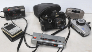 Lot 185 - Lot of Vintage 35mm Film Cameras & Accessories incl Sigma Mark 1 S