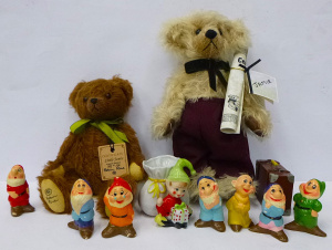 Lot 195 - Group lot of kids items - 2 x Artist Bears inc, Ltd Ed House of Maray