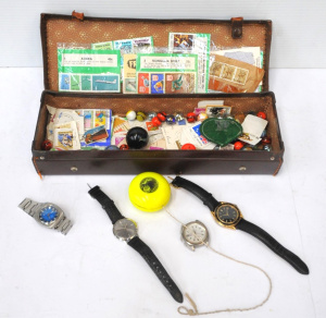 Lot 196 - Lot of Mixed Blokey Items incl Assorted Watches (Some Working), Assort